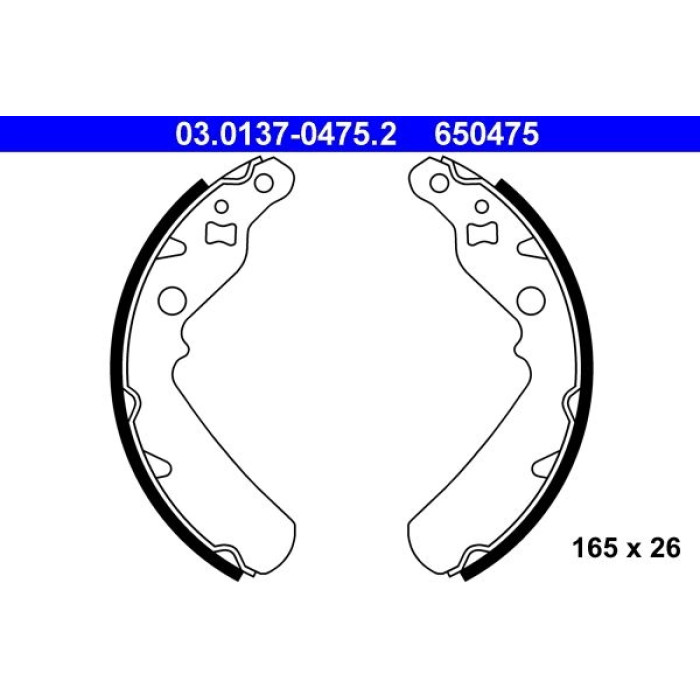 ATE Bremsbacken 03.0137-0475.2 ATE Bremsbacken 03.0137-0475.2