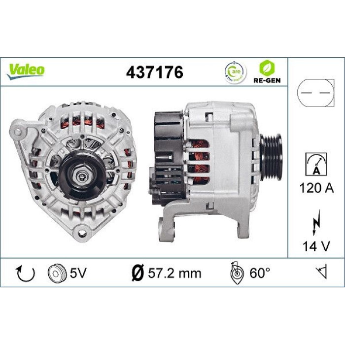 Valeo Lichtmaschine 437176 Valeo Lichtmaschine 437176