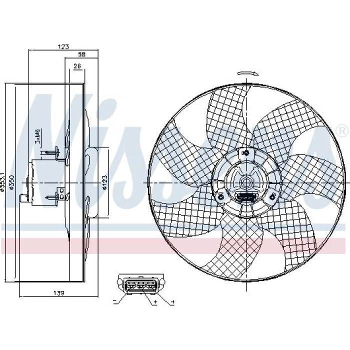 Nissens Kühlerlüfter PKW 85542