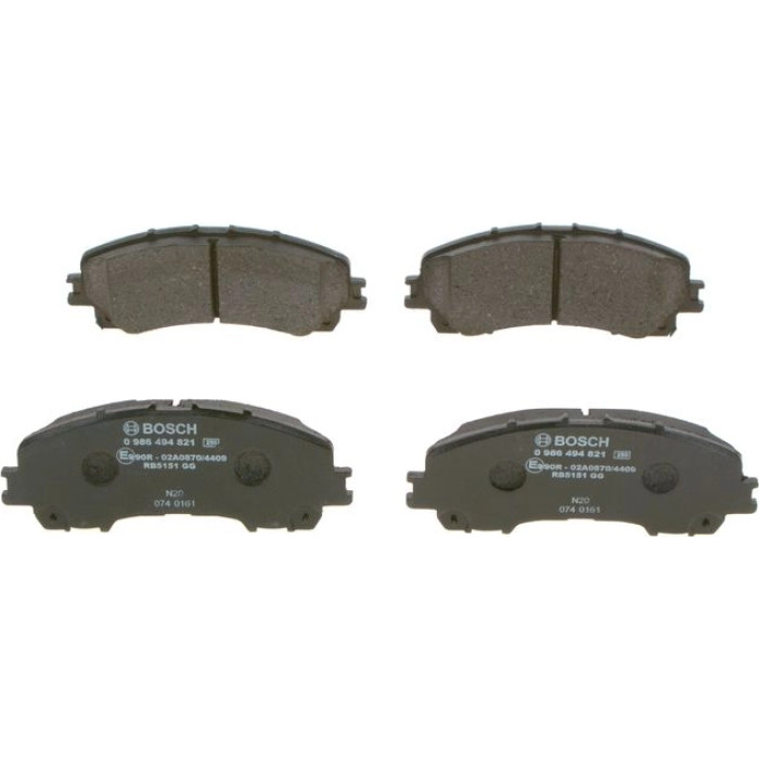 Bosch Bremsbelagsatz Vorderachse 0 986 494 821 Bosch Bremsbelagsatz Vorderachse 0 986 494 821