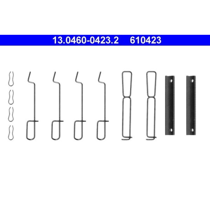 ATE Zubehörsatz Bremsbeläge 13.0460-0423.2 ATE Zubehörsatz Bremsbeläge 13.0460-0423.2