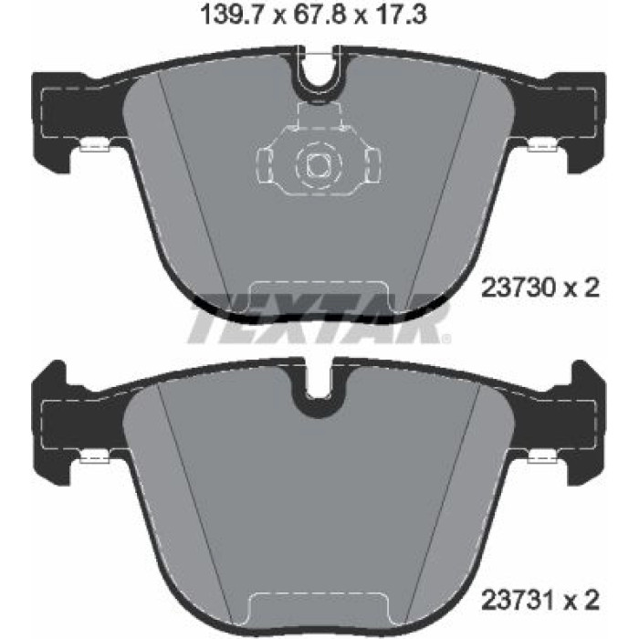 Textar Bremsbelagsatz 2373001 Textar Bremsbelagsatz 2373001