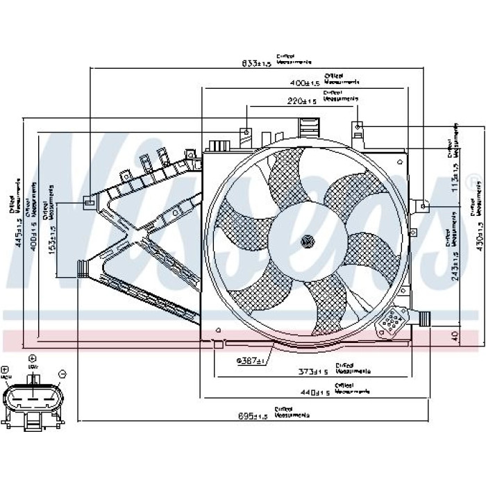 Nissens Kühlerlüfter PKW 85190 Nissens Kühlerlüfter PKW 85190