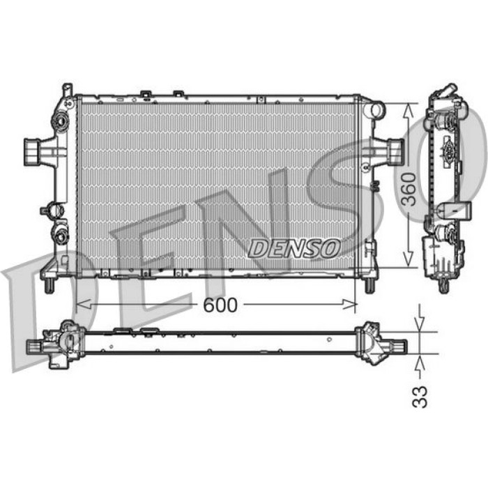 Denso Motorkühler DRM20017 Denso Motorkühler DRM20017