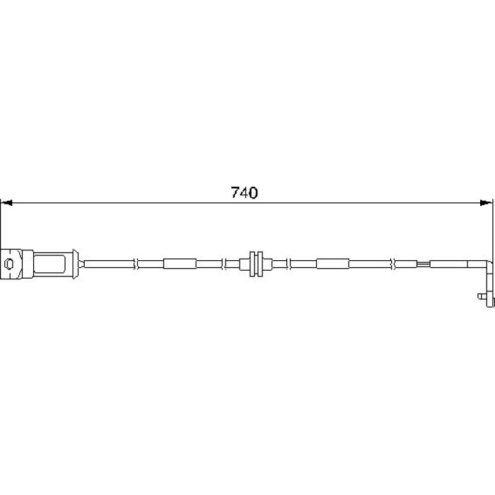 Bosch Bremsbelagverschleißsensor 1987474934 Bosch Bremsbelagverschleißsensor 1987474934