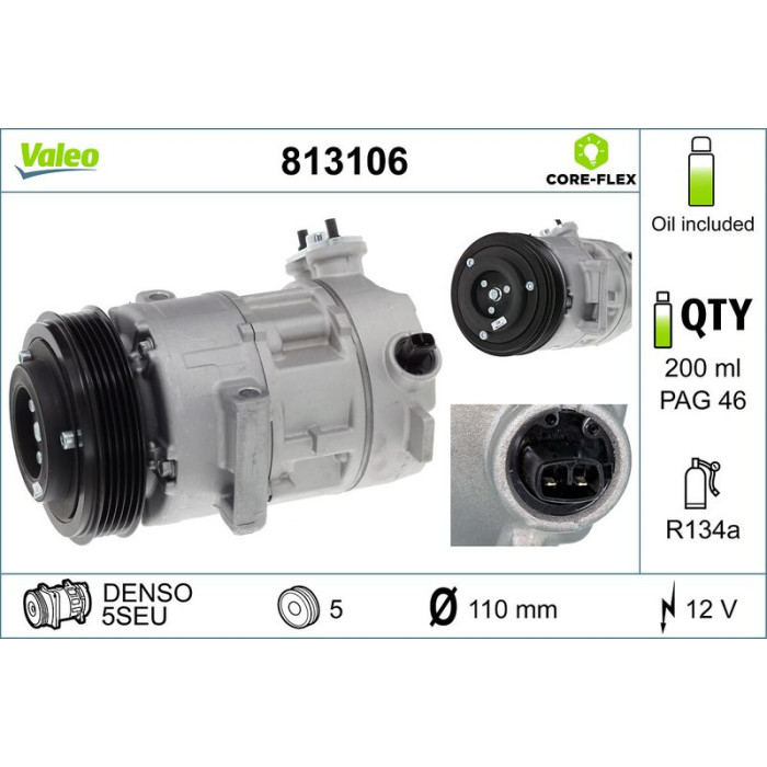Valeo Kompressor 813106 Valeo Kompressor 813106