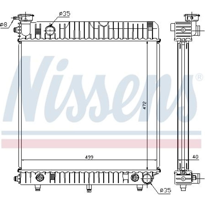 Nissens Wasserkühler PKW 62632