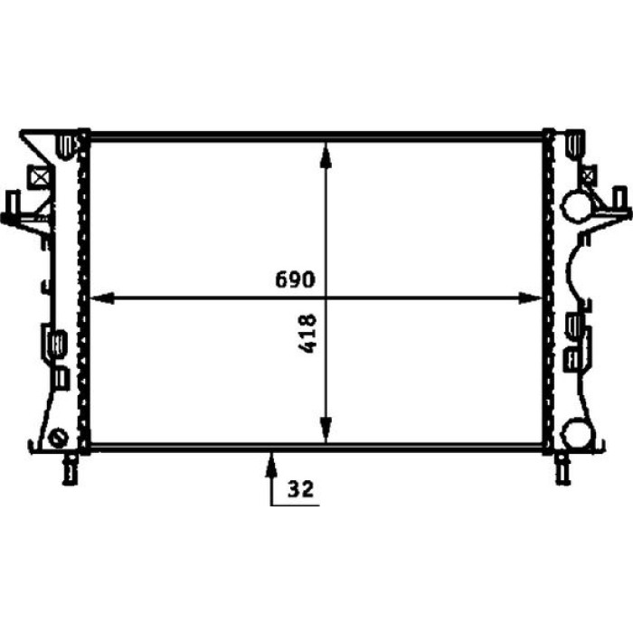 MAHLE Kühler, Motorkühlung CR 461 000P