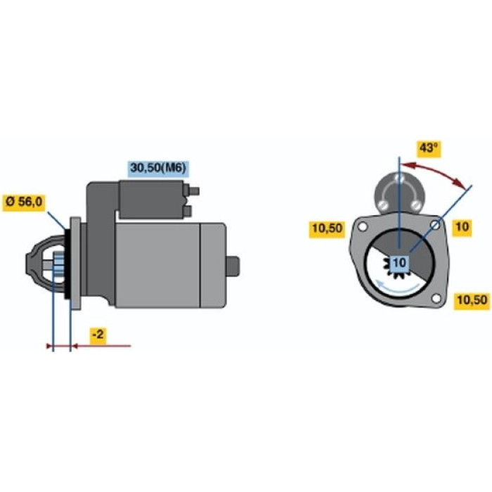 Bosch Anlasser 0001108411 Bosch Anlasser 0001108411