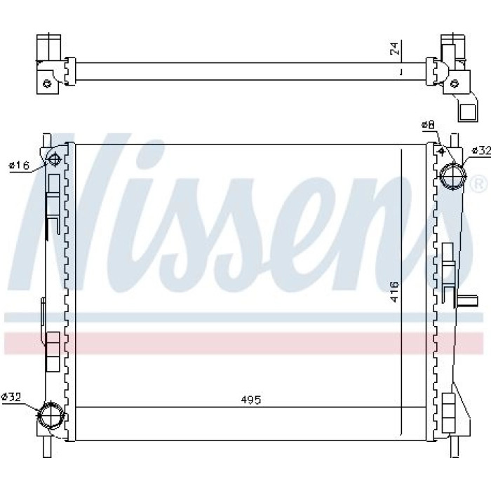 Nissens Wasserkühler PKW 637605