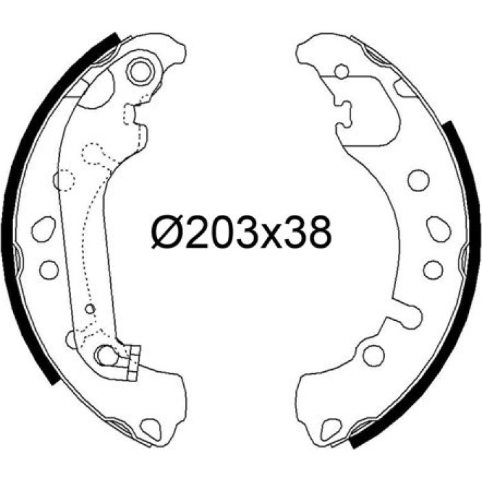 Valeo Bremsbacken 564295 Valeo Bremsbacken 564295