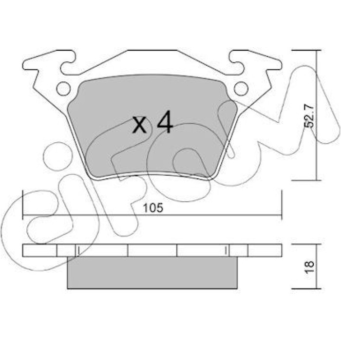 CIFAM Bremsbelagsatz, Scheibenbremse 822-574-0 CIFAM Bremsbelagsatz, Scheibenbremse 822-574-0
