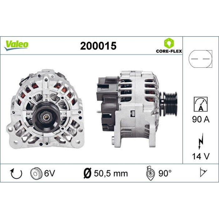 Valeo Lichtmaschine 200015 Valeo Lichtmaschine 200015