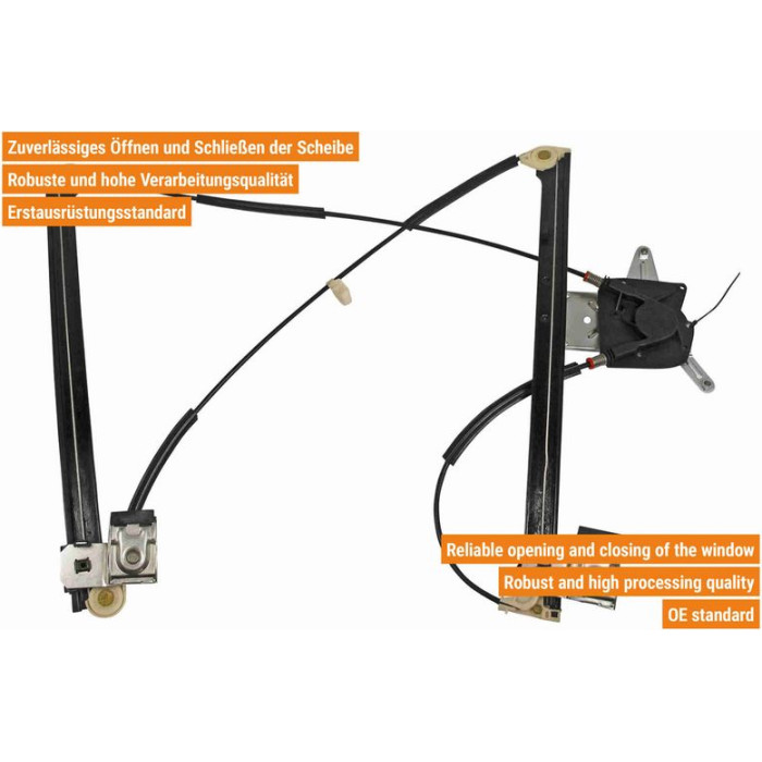 VAICO V10-2338 Fensterheber vorne rechts, elektrisch, ohne Motor VAICO V10-2338 Fensterheber vorne rechts, elektrisch, ohne Motor