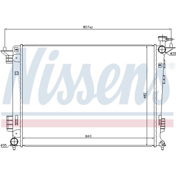 Nissens Wasserkühler PKW 67515 Nissens Wasserkühler PKW 67515