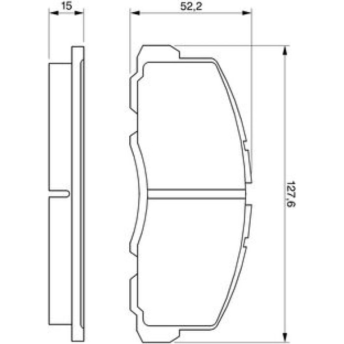 Bosch Bremsbelagsatz 0 986 469 550