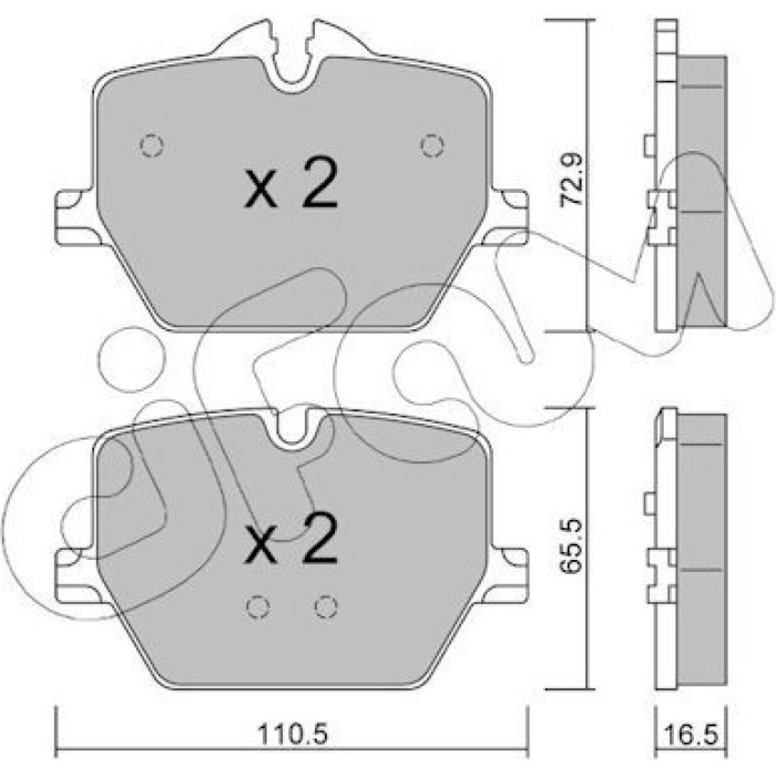 CIFAM Bremsbelagsatz, Scheibenbremse 822-1266-0 CIFAM Bremsbelagsatz, Scheibenbremse 822-1266-0