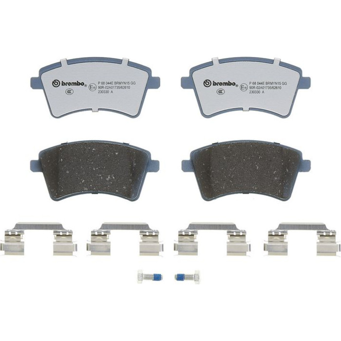 BREMBO Bremsbelagsatz, Scheibenbremse P 68 044E BREMBO Bremsbelagsatz, Scheibenbremse P 68 044E