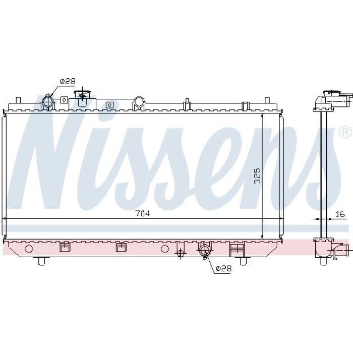 Nissens Wasserkühler PKW 62403