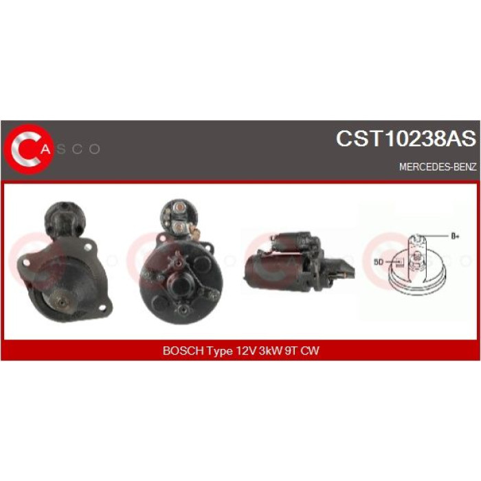 CASCO Anlasser CST10238AS CASCO Anlasser CST10238AS