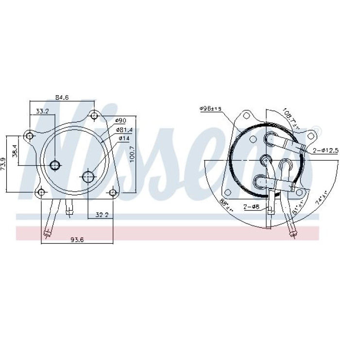 Nissens Ölkühler PKW 91119 Nissens Ölkühler PKW 91119