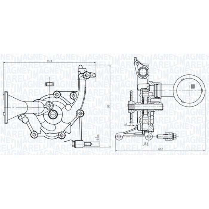 Magneti Marelli Ölpumpe 351516000087