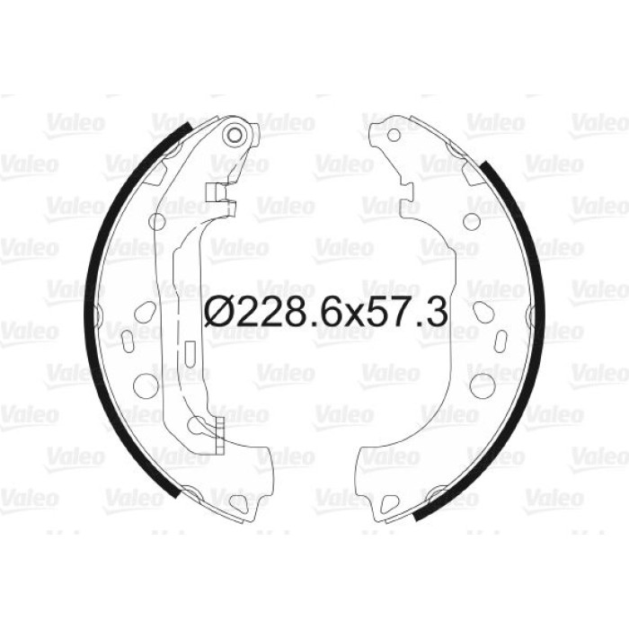 Valeo Bremsbacken 564011 Valeo Bremsbacken 564011