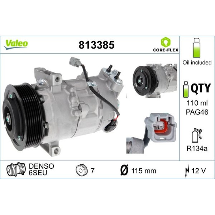 Valeo Klimakompressor 813385 Valeo Klimakompressor 813385