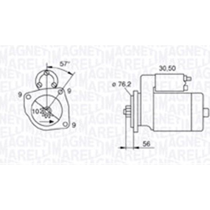 Magneti Marelli Anlasser 063720801010 Magneti Marelli Anlasser 063720801010