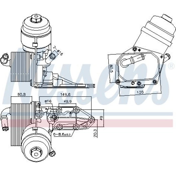 Nissens Ölkühler PKW 91424 Nissens Ölkühler PKW 91424
