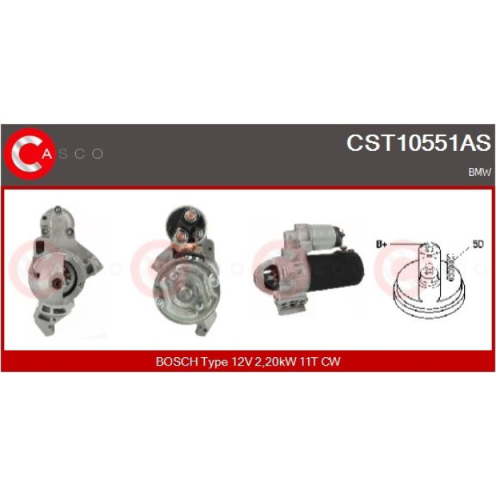 CASCO Anlasser CST10551AS