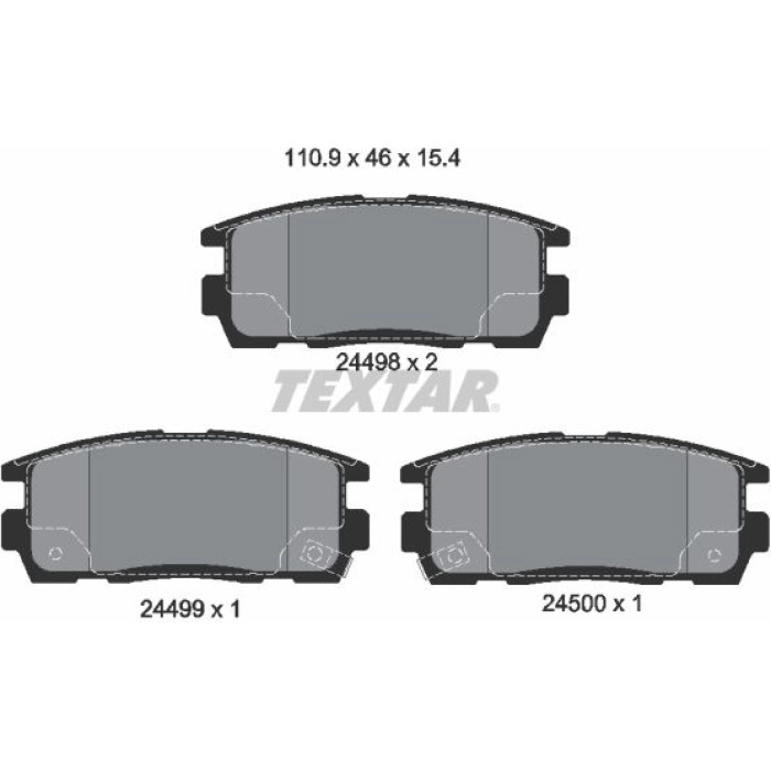 Textar Bremsbelagsatz 2449801