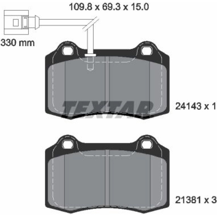 Textar Bremsbelagsatz 2414301