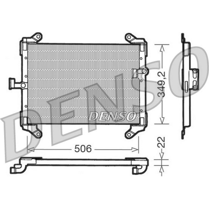Denso Klimakondensator DCN09050 Denso Klimakondensator DCN09050