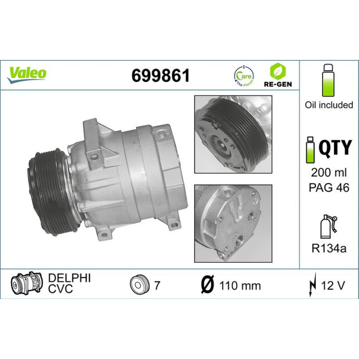 Valeo Kompressor 699861 Valeo Kompressor 699861