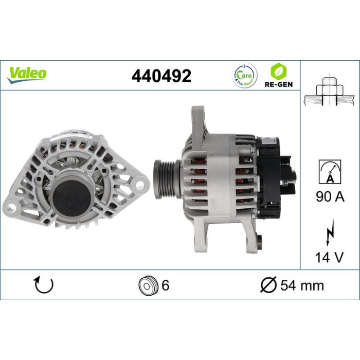 Valeo Lichtmaschine 440492 Valeo Lichtmaschine 440492
