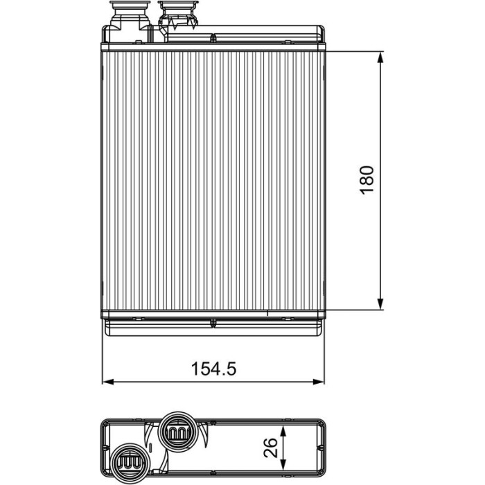 Valeo Wärmetauscher 811517 Valeo Wärmetauscher 811517