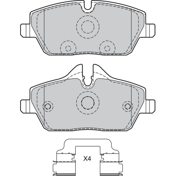 Valeo Bremsbelagsatz 601356 Valeo Bremsbelagsatz 601356