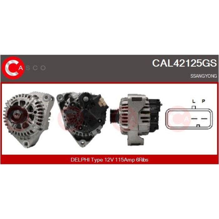 CASCO Generator CAL42125GS CASCO Generator CAL42125GS