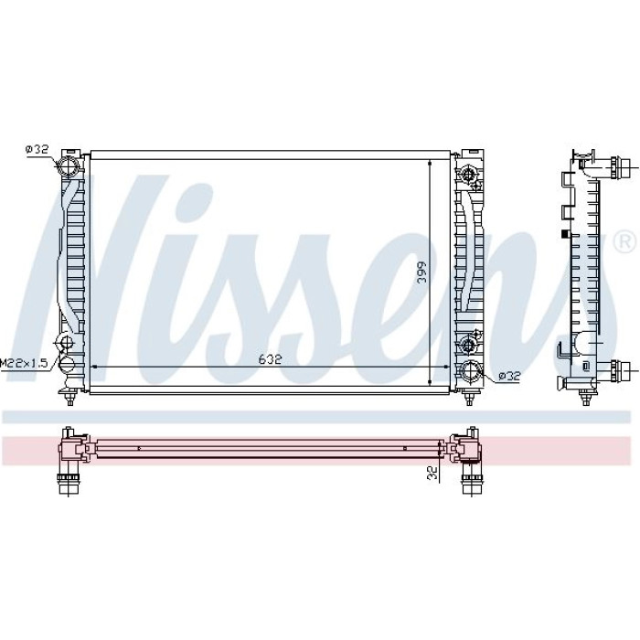 Nissens Wasserkühler PKW 60498 Nissens Wasserkühler PKW 60498