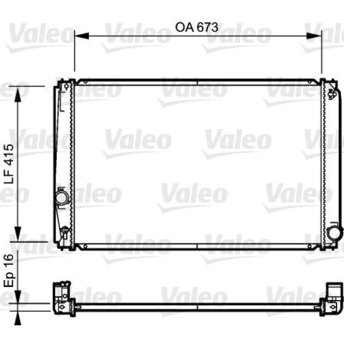 Valeo Motorkühler 735215 Valeo Motorkühler 735215