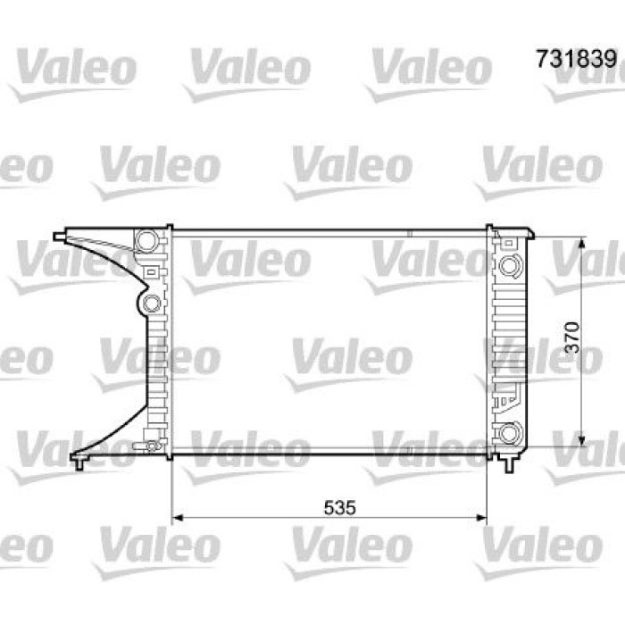 Valeo Motorkühler 731839 Valeo Motorkühler 731839