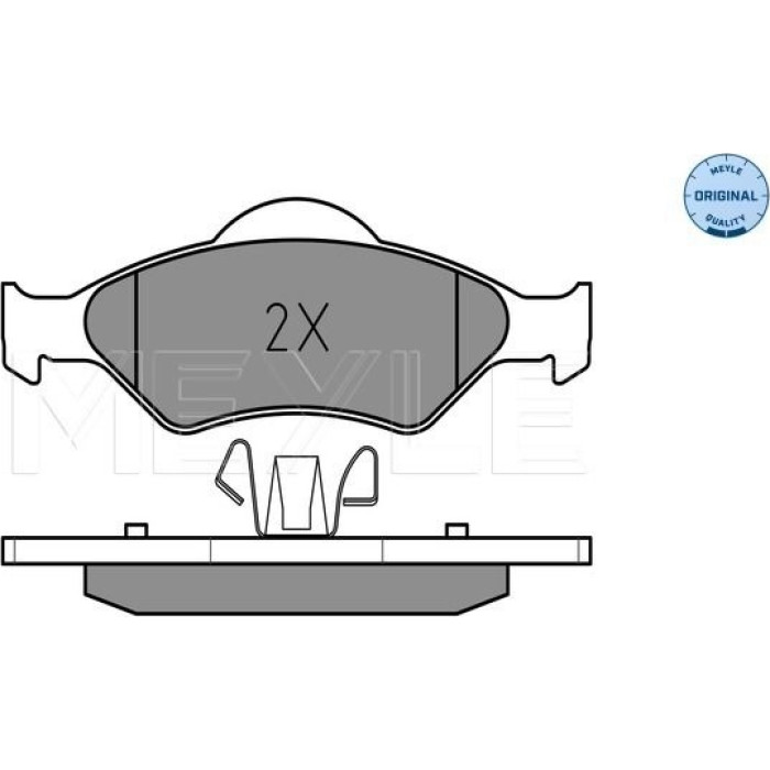 MEYLE Bremsbelagsatz Ford Fiesta 96 252320018 MEYLE Bremsbelagsatz Ford Fiesta 96 252320018