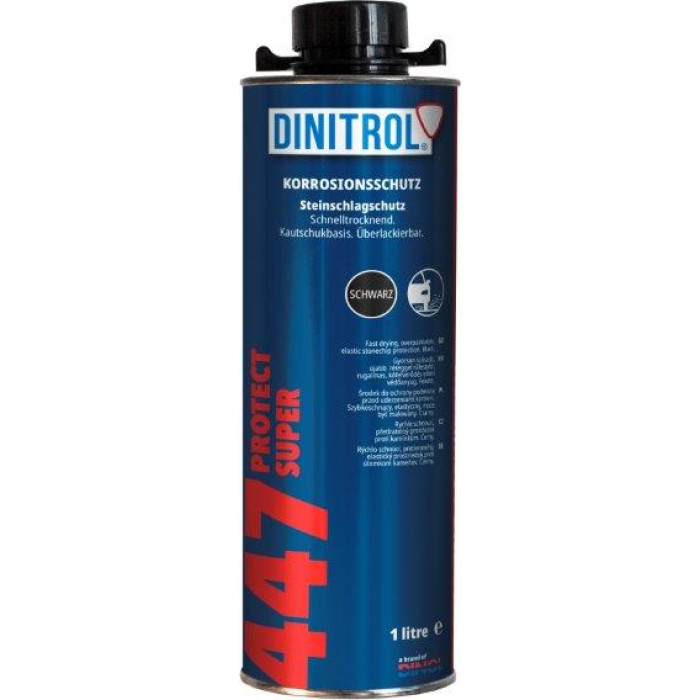 DINITROL 447 Protect Super Steinschlagschutz Schwarz 1 Liter Saugdose 1101310 DINITROL 447 Protect Super Steinschlagschutz Schwarz 1 Liter Saugdose 1101310