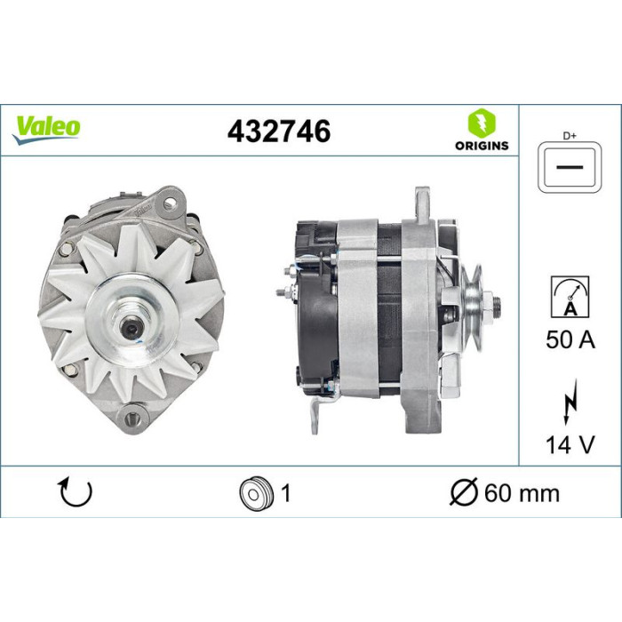 Valeo Lichtmaschine 432746 Valeo Lichtmaschine 432746