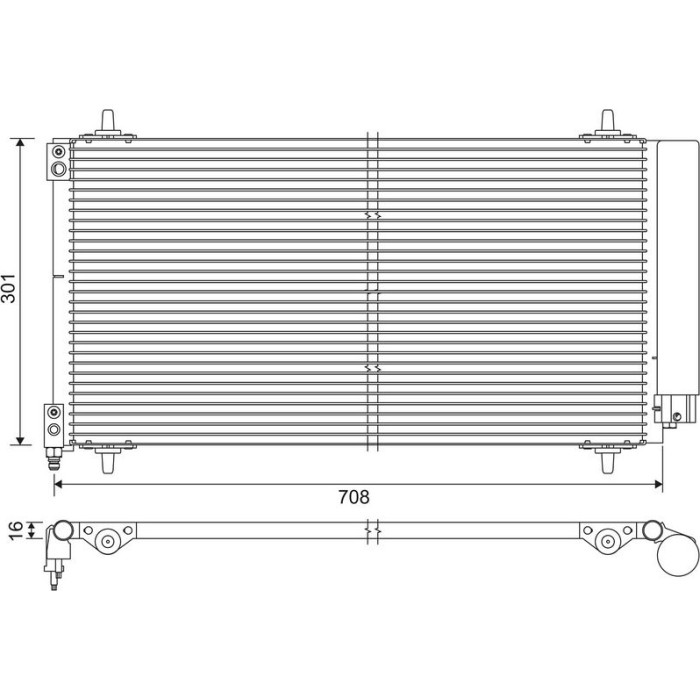Valeo Klimakondensator 817740 Valeo Klimakondensator 817740