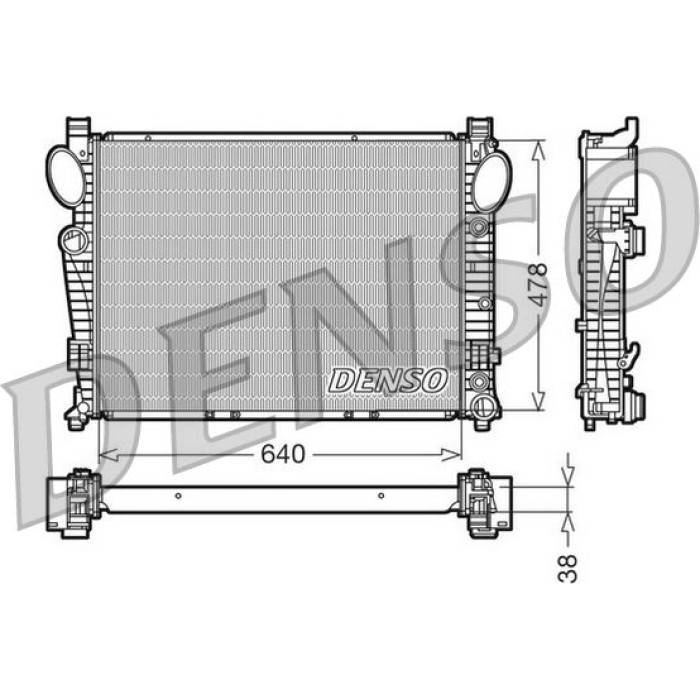 Denso Motorkühler DRM17095 Denso Motorkühler DRM17095