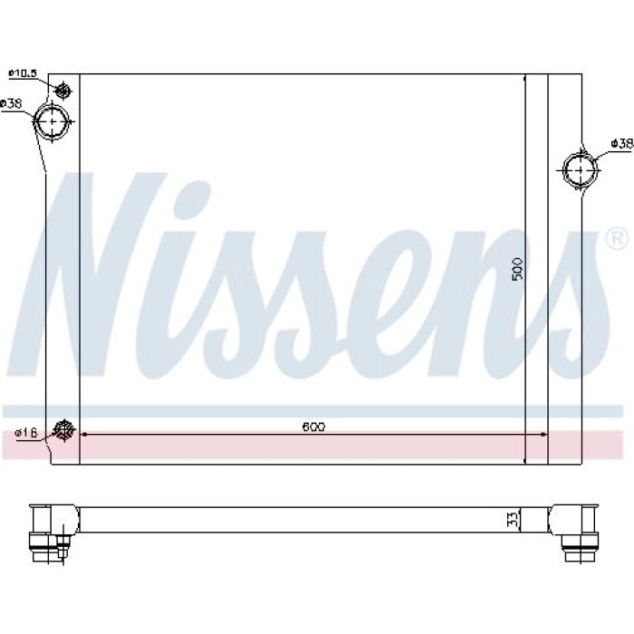 Nissens Wasserkühler PKW 60768 Nissens Wasserkühler PKW 60768