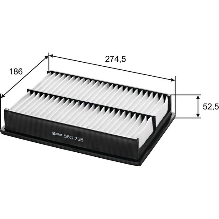 Valeo Luftfilter 585236 Valeo Luftfilter 585236