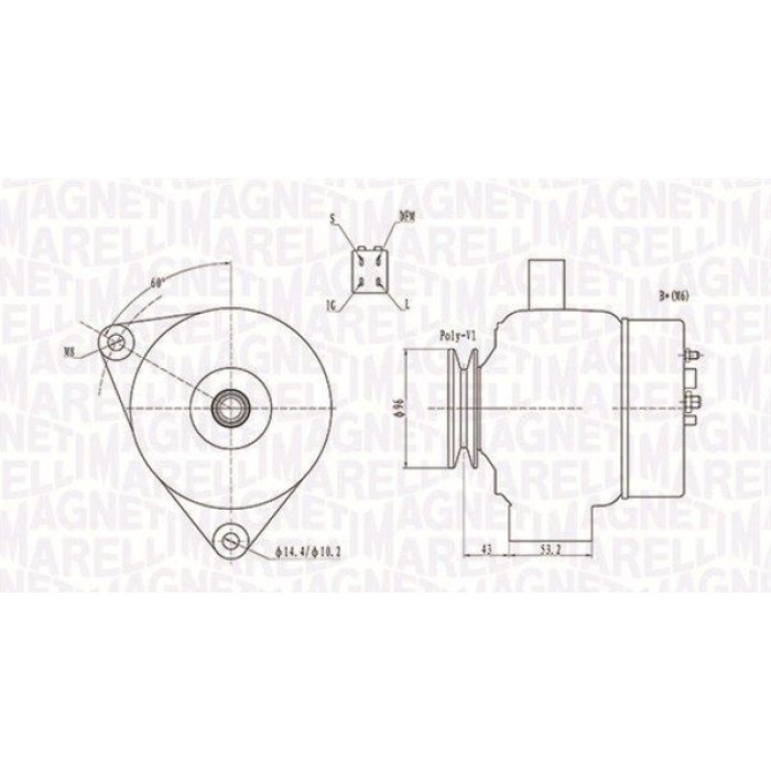 Magneti Marelli Lichtmaschine 063731783010